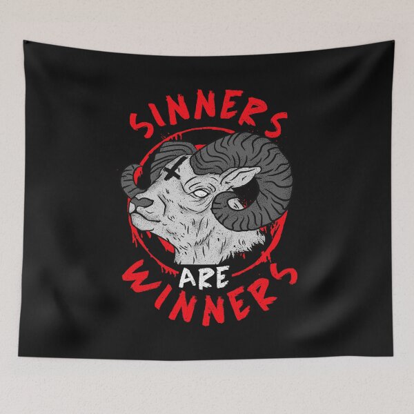 Artikelvorschau, Sünder sind Gewinner I Goth Death Metal I Satanic Goat Design entworfen und verkauft von biNutz.