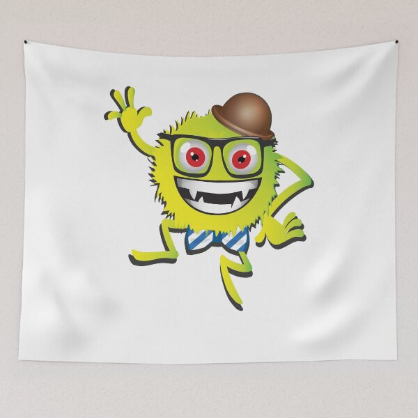 Item preview, Cute fun Green Monster designed and sold by RampedUpUK.
