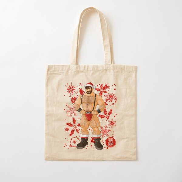 ADAM LIKES SANTA - RED XMAS Cotton Tote Bag