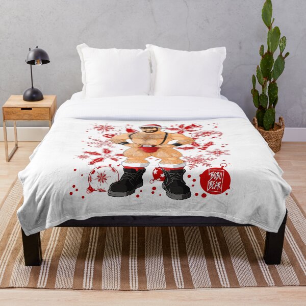 ADAM LIKES SANTA - RED XMAS Throw Blanket