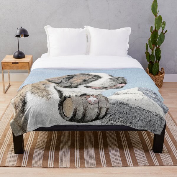 Saint Bernard Throw Blanket