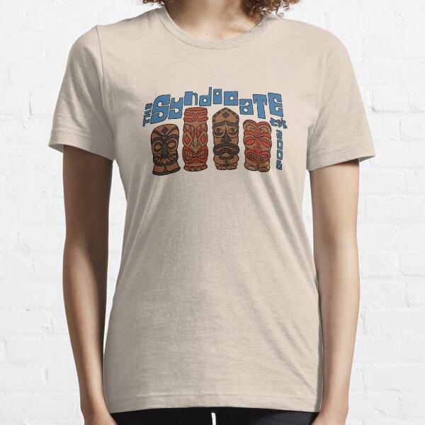 Syndicate Tiki - Blue Outline Essential T-Shirt