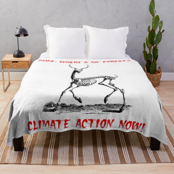 Item preview, Climate Protest Deer Dude Forest designed and sold by alexvas.