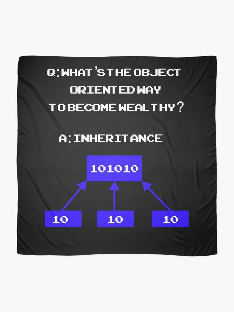 Thumbnail 2 of 3, Scarf, Programmer Shirt - Inheritance designed and sold by tshirtfandom.
