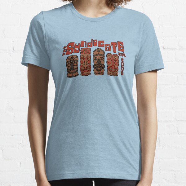 Syndicate Tiki - Red Outline Essential T-Shirt