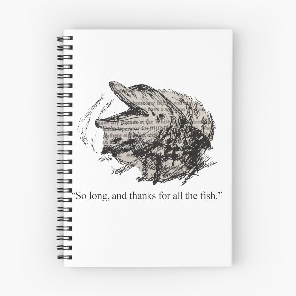 Item preview, So Long and Thanks for All the Fish designed and sold by LitArtByGina.