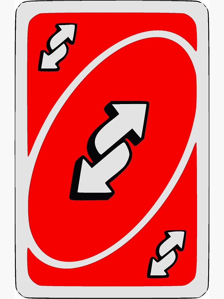 Red Uno Reverse Card Greeting Card By Snotdesigns Redbubble