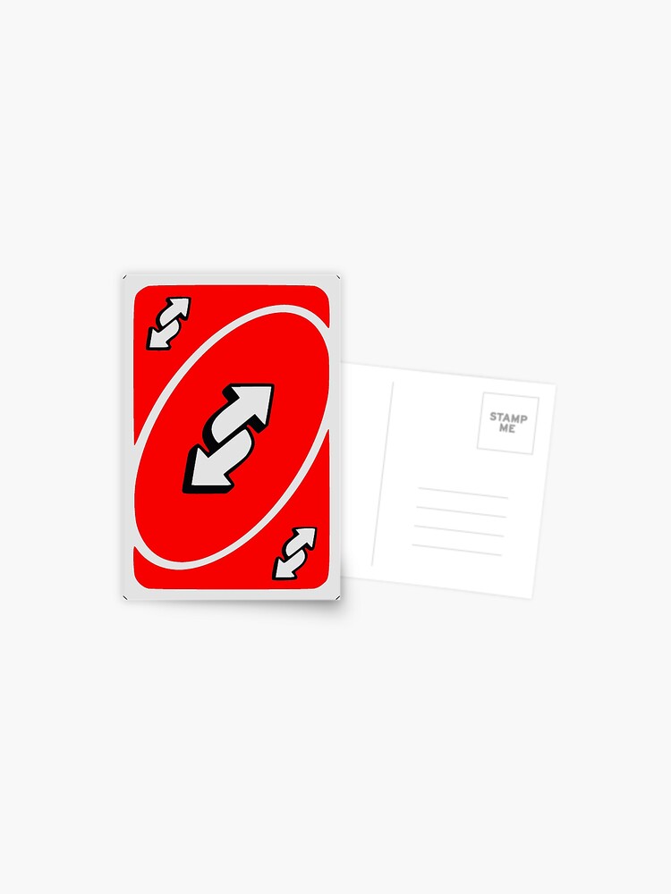Red Uno Reverse Card Sticker for Sale by SnotDesigns