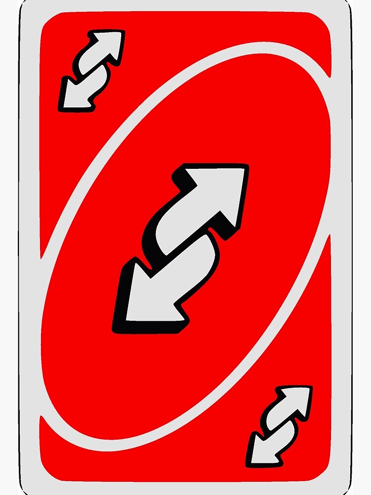 UNO Reverse card - Red | Poster