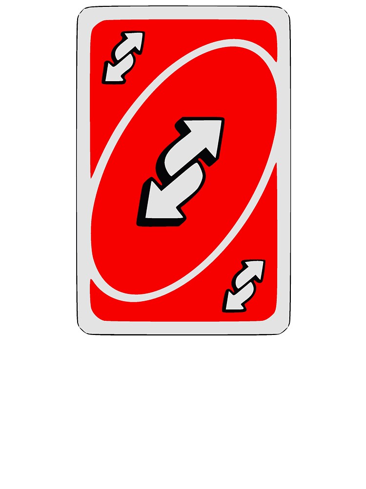 Red Uno Reverse Card 