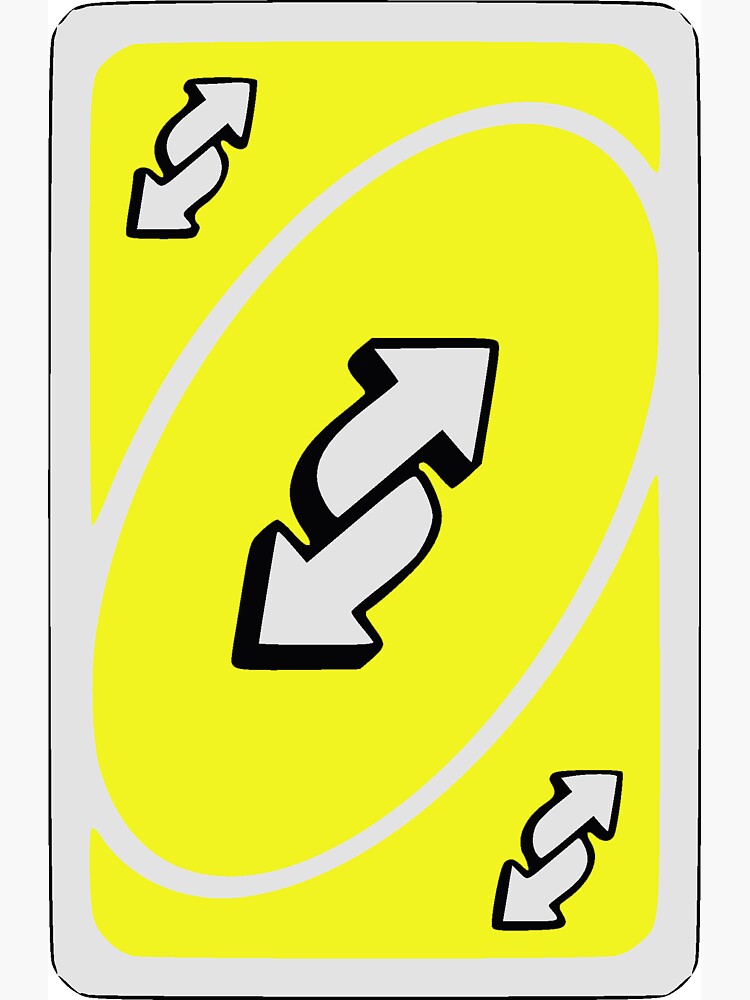 uno reverse, uno out, card games - Uno Reverse - Magnet