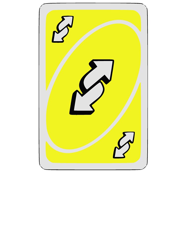 Yellow UNO Reverse Card | Postcard