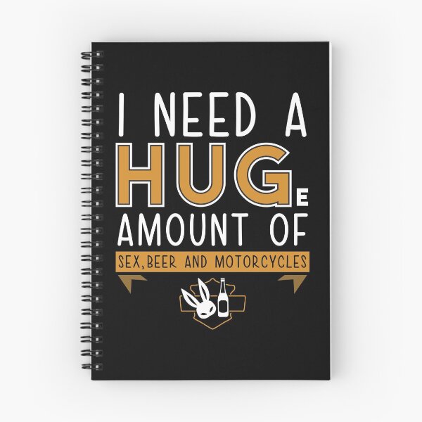 Item preview, Funny I Need A HUGe amount of Sex, Beer, Bikes print product designed and sold by Lisbob.