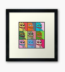 Rare Pop Art Marilyn Monroe Pepe the Frog Framed Print