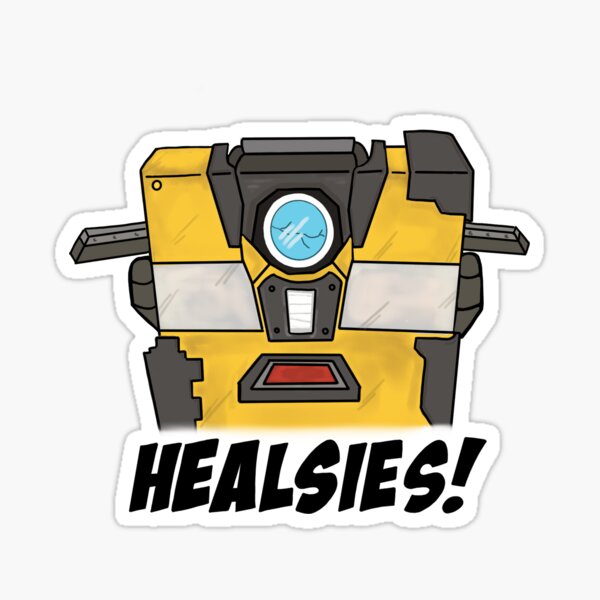 Vista previa del artículo con la obra «Claptrap Healsies!», diseñado y vendido por ItsyBitsyPixie.