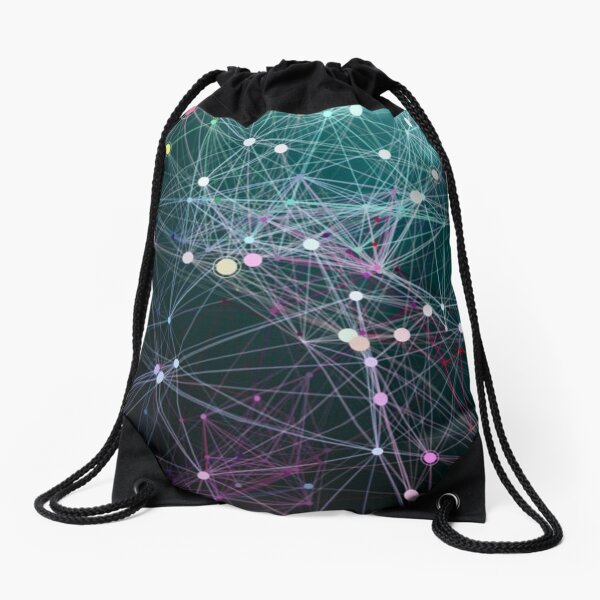 #Complexity characterises the #behaviour of a #system or #model whose components interact in multiple ways and follow local rules Drawstring Bag