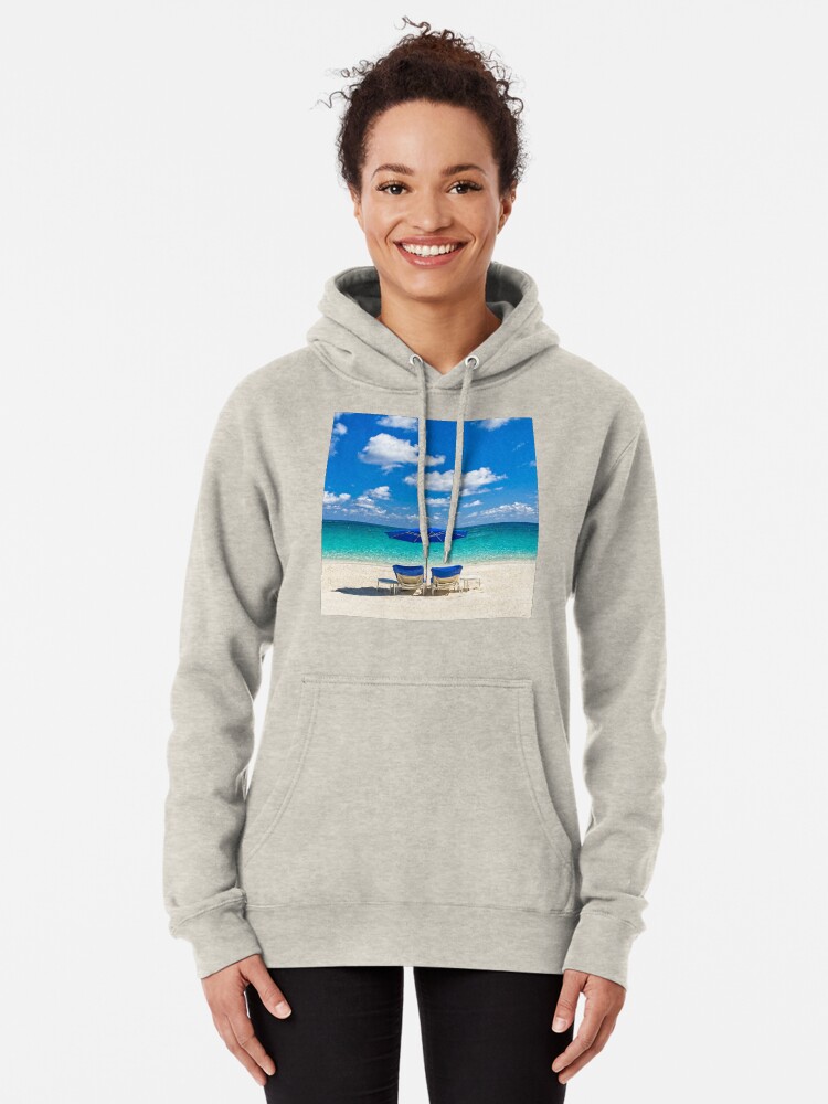 "Türkisfarbenes tropisches Paradies" Hoodie von newburyboutique | Redbubble