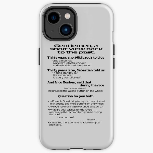 Gentlemen, a short view back to the past. iPhone Tough Case