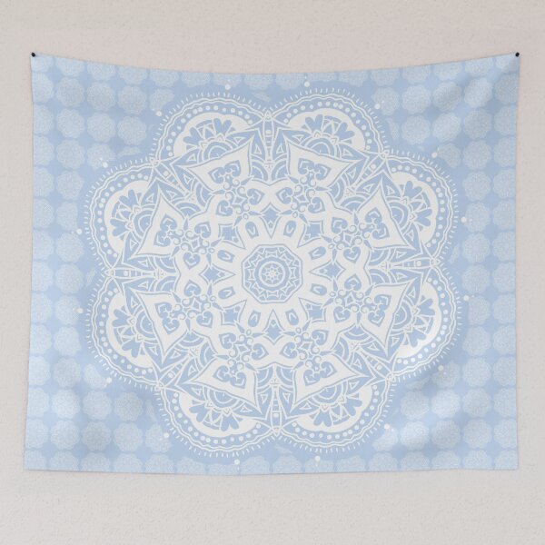 Item preview, Baby Blue Mandala designed and sold by bohoDecor.