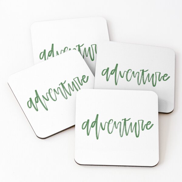 Item preview, Adventure Hand Lettered Green designed and sold by kjcrafted.