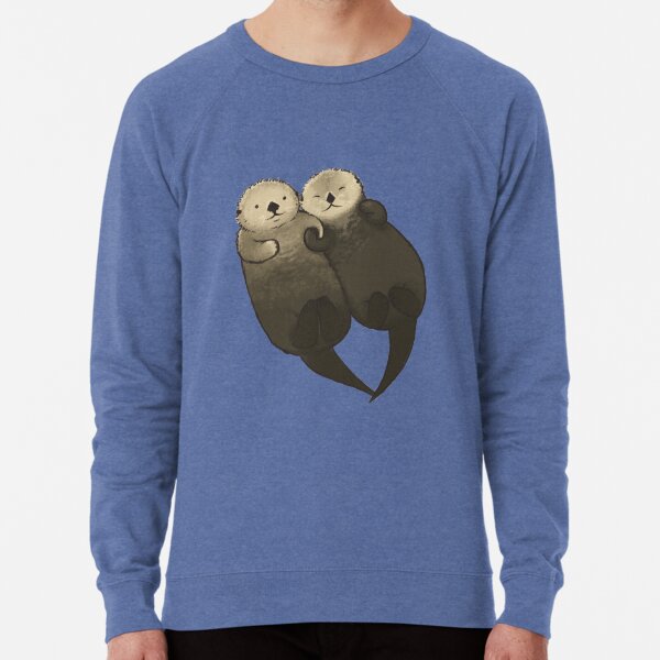 Significant Otters - Otters Holding Hands Lightweight Sweatshirt