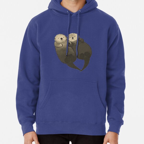 Significant Otters - Otters Holding Hands Pullover Hoodie