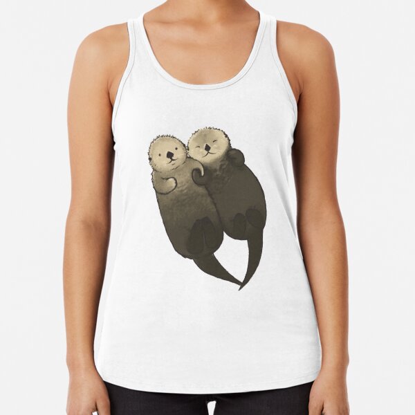 Significant Otters - Otters Holding Hands Racerback Tank Top