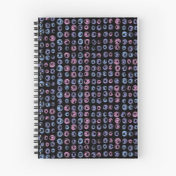 Artikelvorschau, Purpurrote blaue Augen-moderne dekorative abstrakte Mosaik Dots Pattern Night entworfen und verkauft von SubtleSplit.