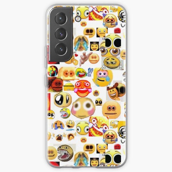 Cursed Emoji Meme Cute Soft Phone Case for iPhone 13 12 Pro 