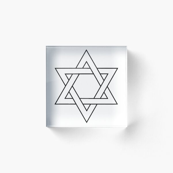 #Star of #David #Clipart #StarOfDavid Acrylic Block