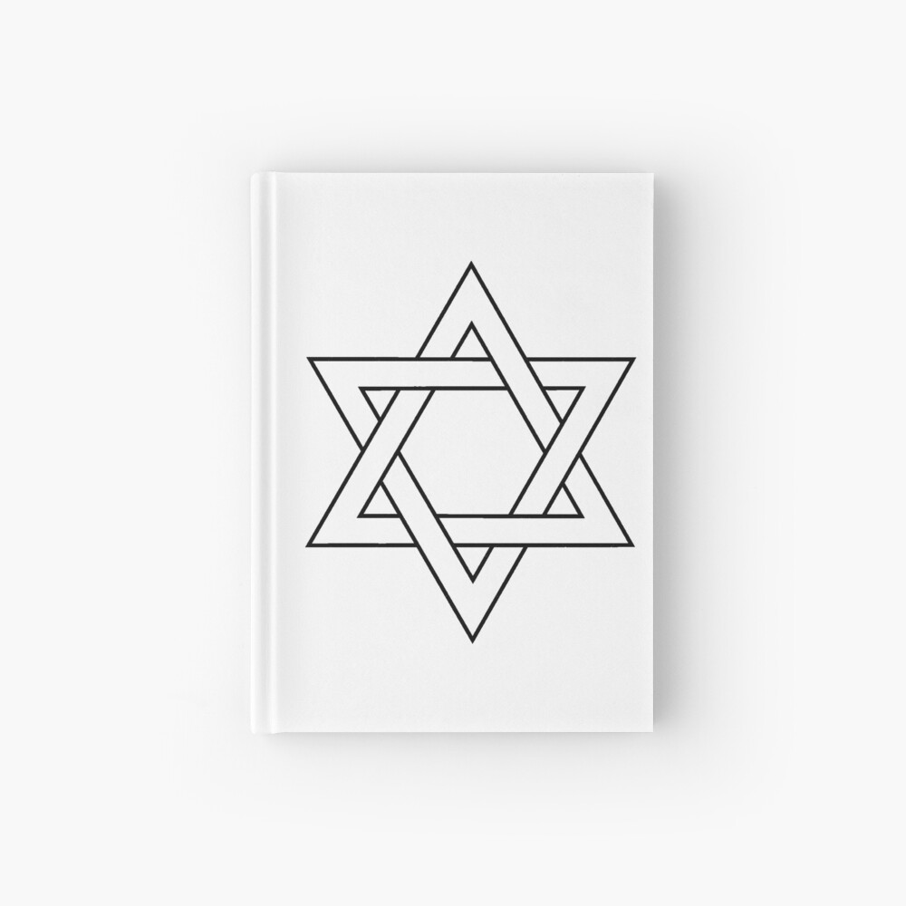 #Star of #David #Clipart #StarOfDavid Hardcover Journal