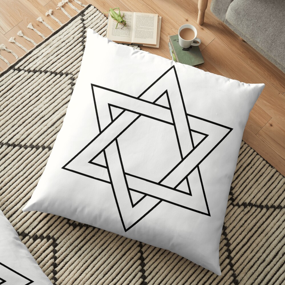 #Star of #David #Clipart #StarOfDavid Floor Pillow