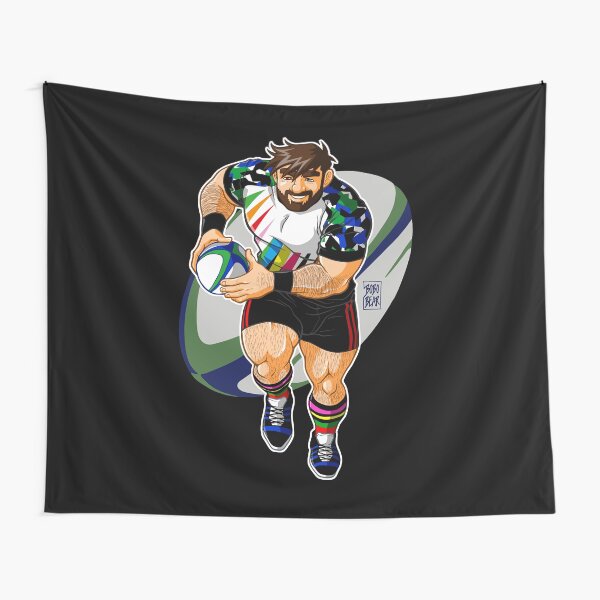ADAM LIKES TO PLAY RUGBY Tapestry