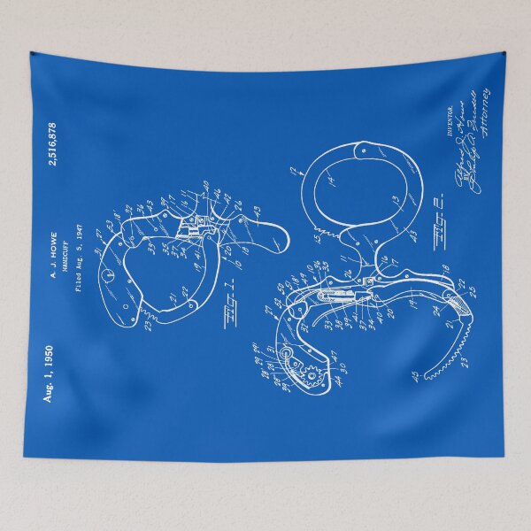 Item preview, Handcuffs Patent - Blueprint designed and sold by FinlayMcNevin.