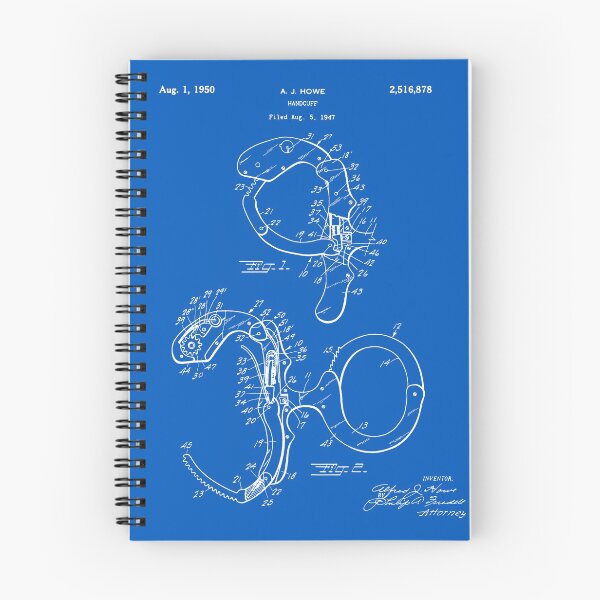 Item preview, Handcuffs Patent - Blueprint designed and sold by FinlayMcNevin.