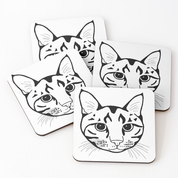 Item preview, Cat Face - Blaise designed and sold by ktbelliss.