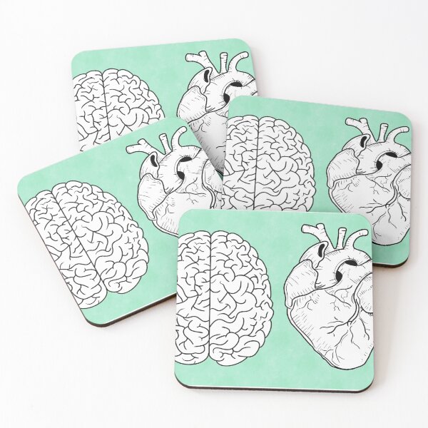Item preview, Heart and brain designed and sold by Ateneaart.