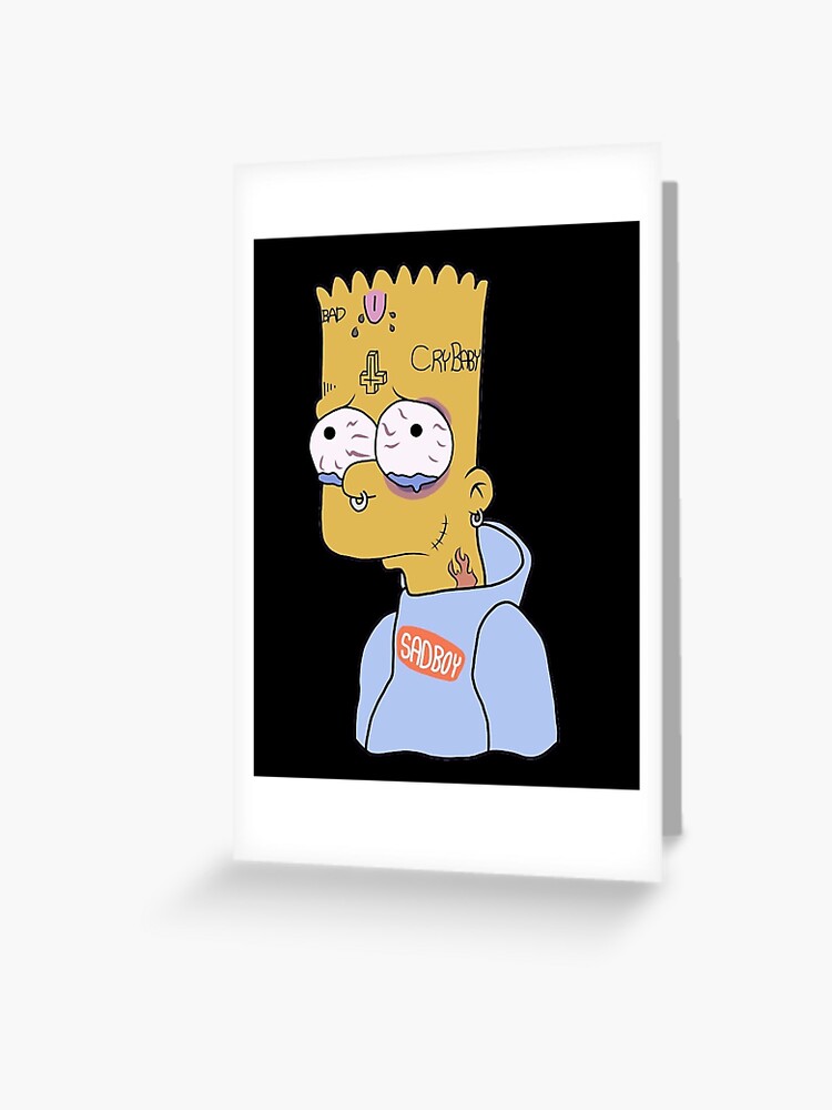 Bart sad | Greeting Card