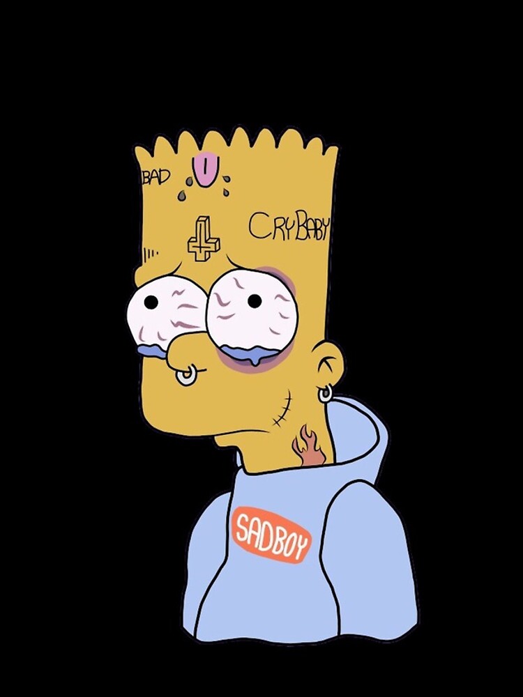 Bart sad Sticker by Loony80