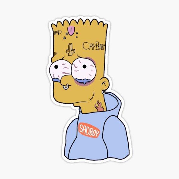 sadboy #sad #sadboys #sadboi #simpsons #love #people - Stickers De