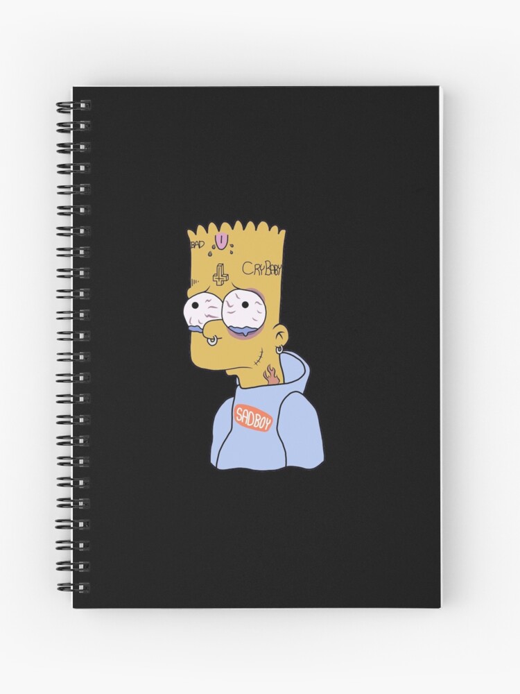 Sad Bart. | Spiral Notebook