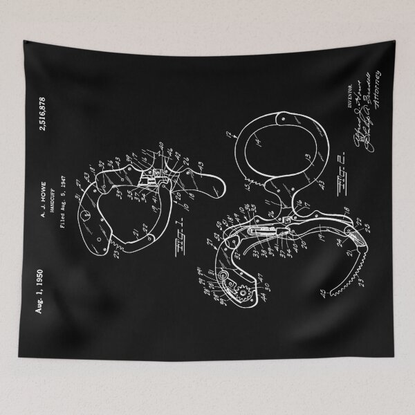 Item preview, Handcuffs Patent - Black designed and sold by FinlayMcNevin.