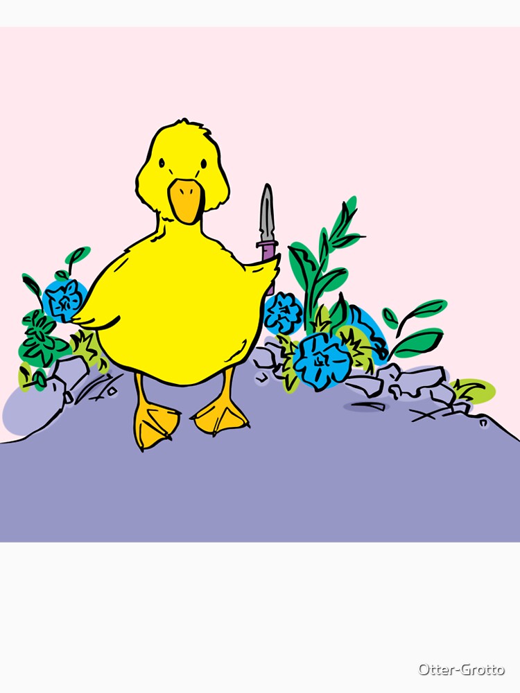 Murder Duckling with Knife by Otter-Grotto