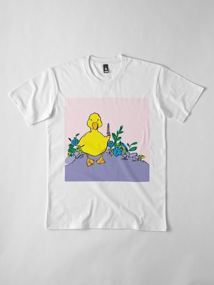 Alternate view of Murder Duckling with Knife Premium T-Shirt