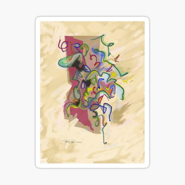 Painted Memo Sticker