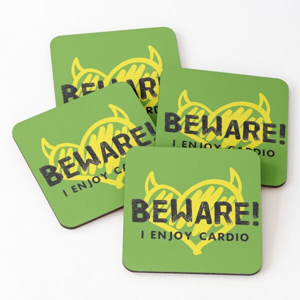 Item preview, BEWARE! I Enjoy Cardio Workout Fitness Gift designed and sold by IslandLakeTree.