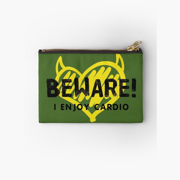 Item preview, BEWARE! I Enjoy Cardio Workout Fitness Gift designed and sold by IslandLakeTree.