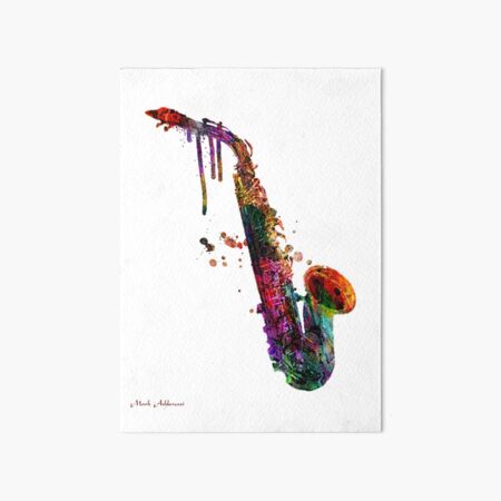 saxophone Art Board Print
