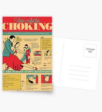 Tango Themed Choking Victim Poster Postcards