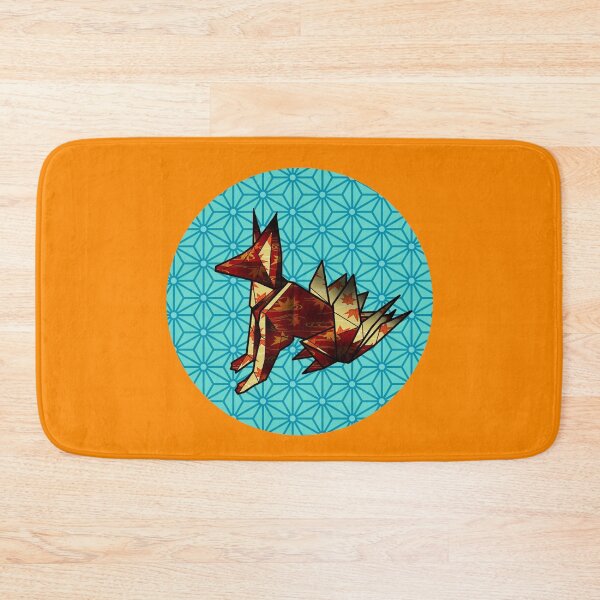 Item preview, Kitsune origami with hemp leaf pattern  designed and sold by Blacklinesw9.